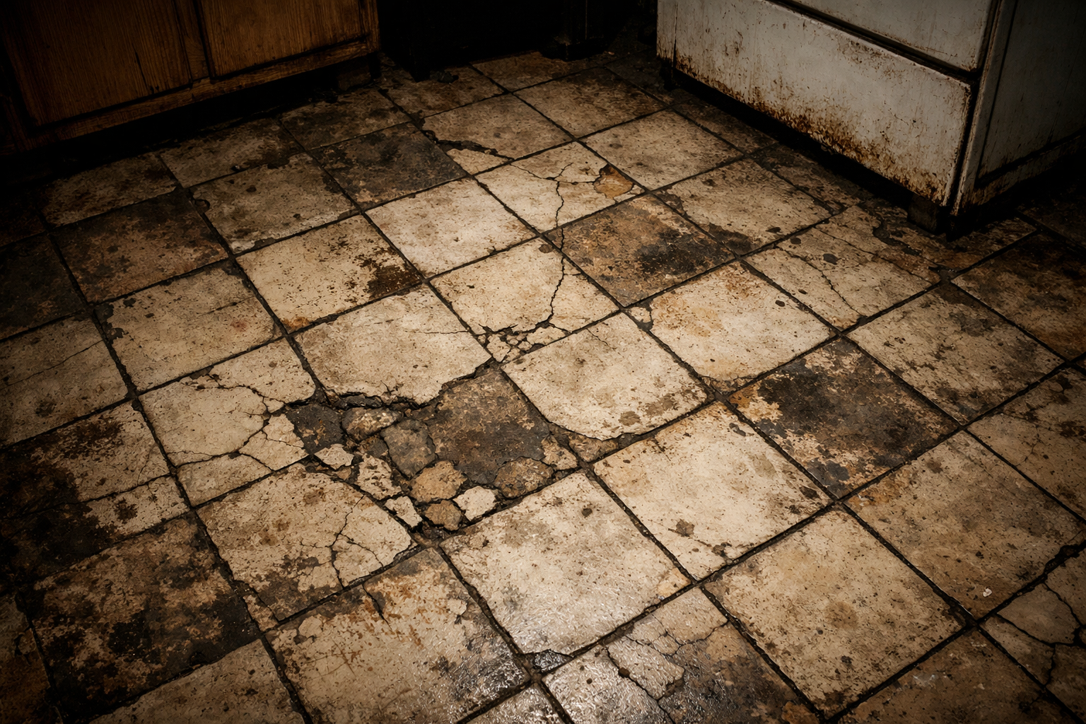 Køkkenprojekt med microcement - Før