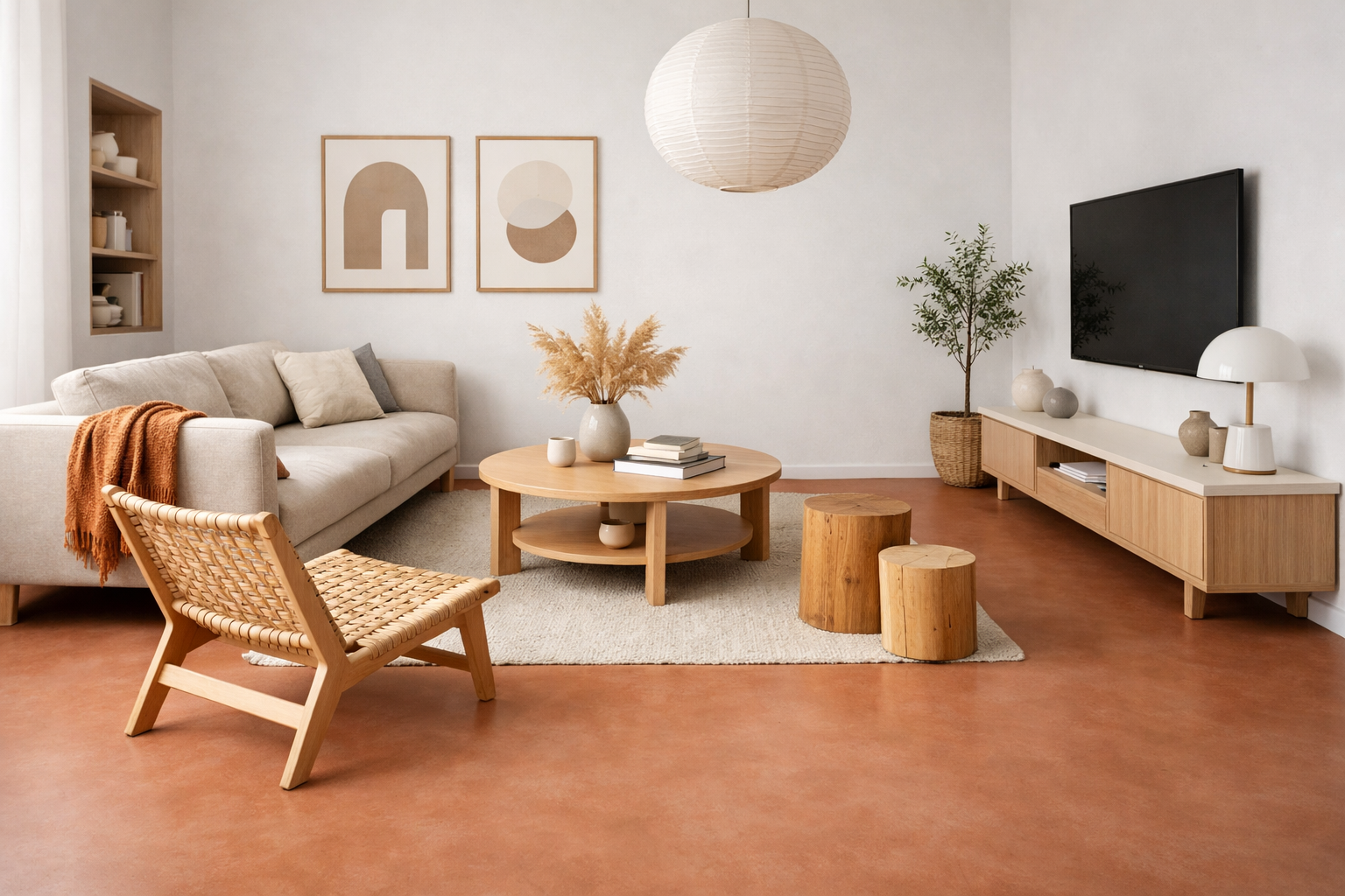 Stueprojekt med microcement - Efter