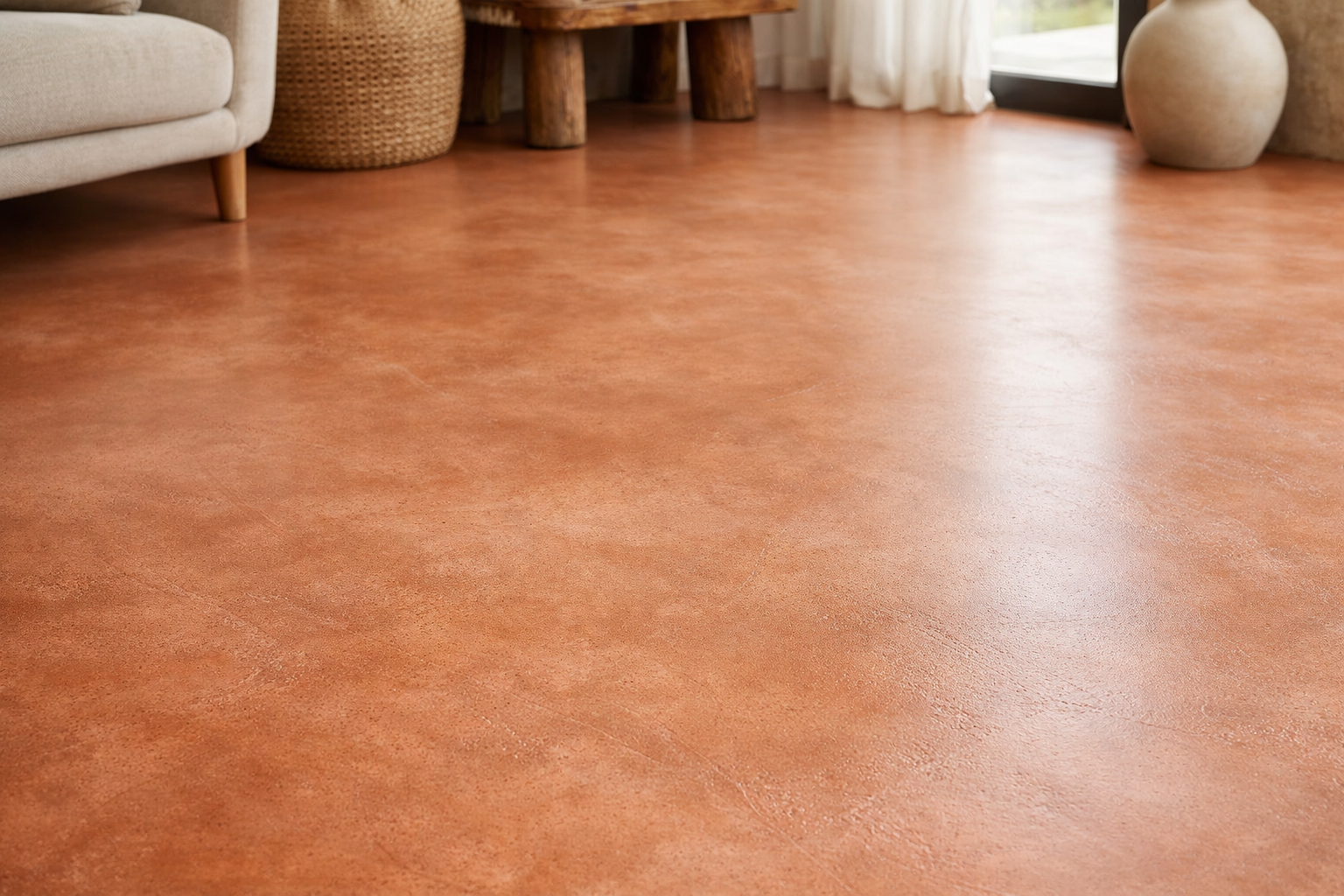 Terracotta microcement - Efter