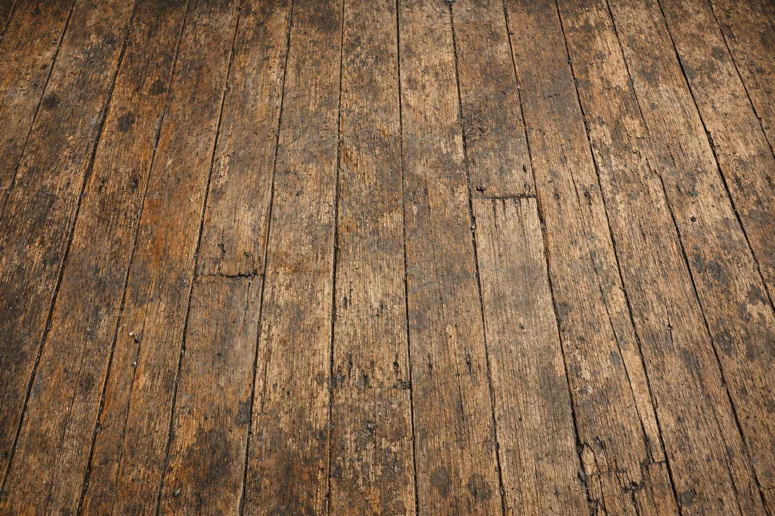 PU selvlysende blå gulv - Før